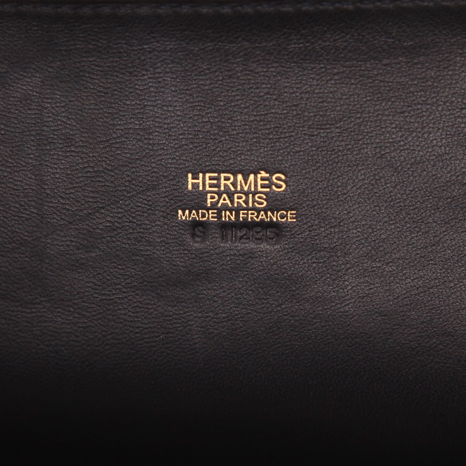Sac à main Hermès  Bolide en cuir box noir - Detail D2