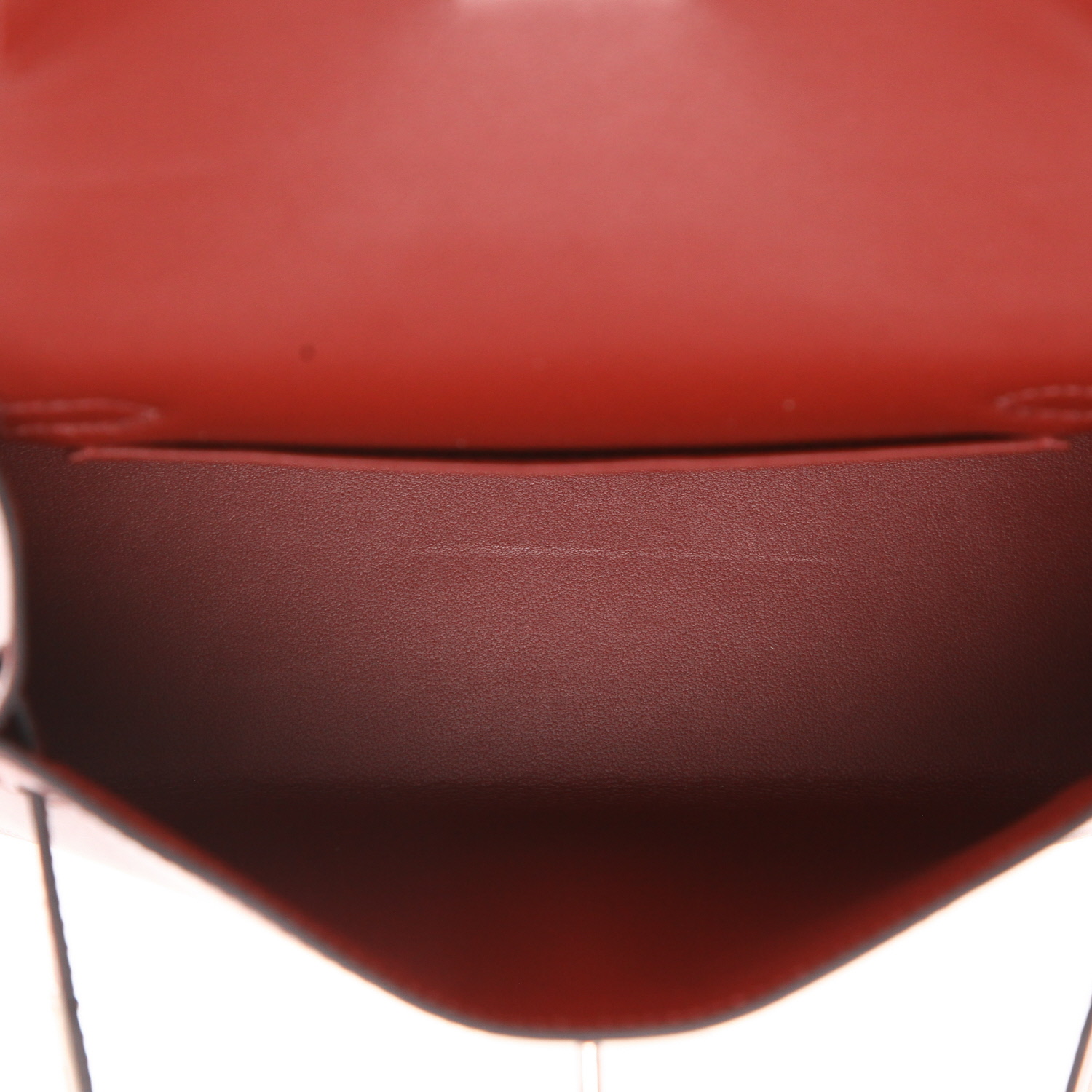 Bolso bandolera Hermès  Kelly 20 cm en cuero box rojo H - Detail D3