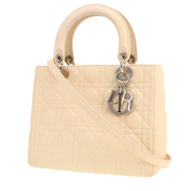 Borsa Dior  Lady Dior in pelle cannage beige