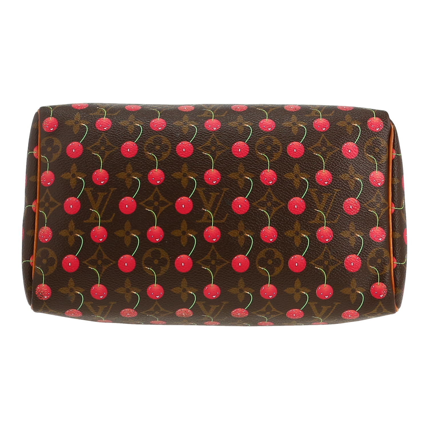 Borsa Louis Vuitton  Speedy 25 in tela monogram marrone e pelle naturale - Detail D1