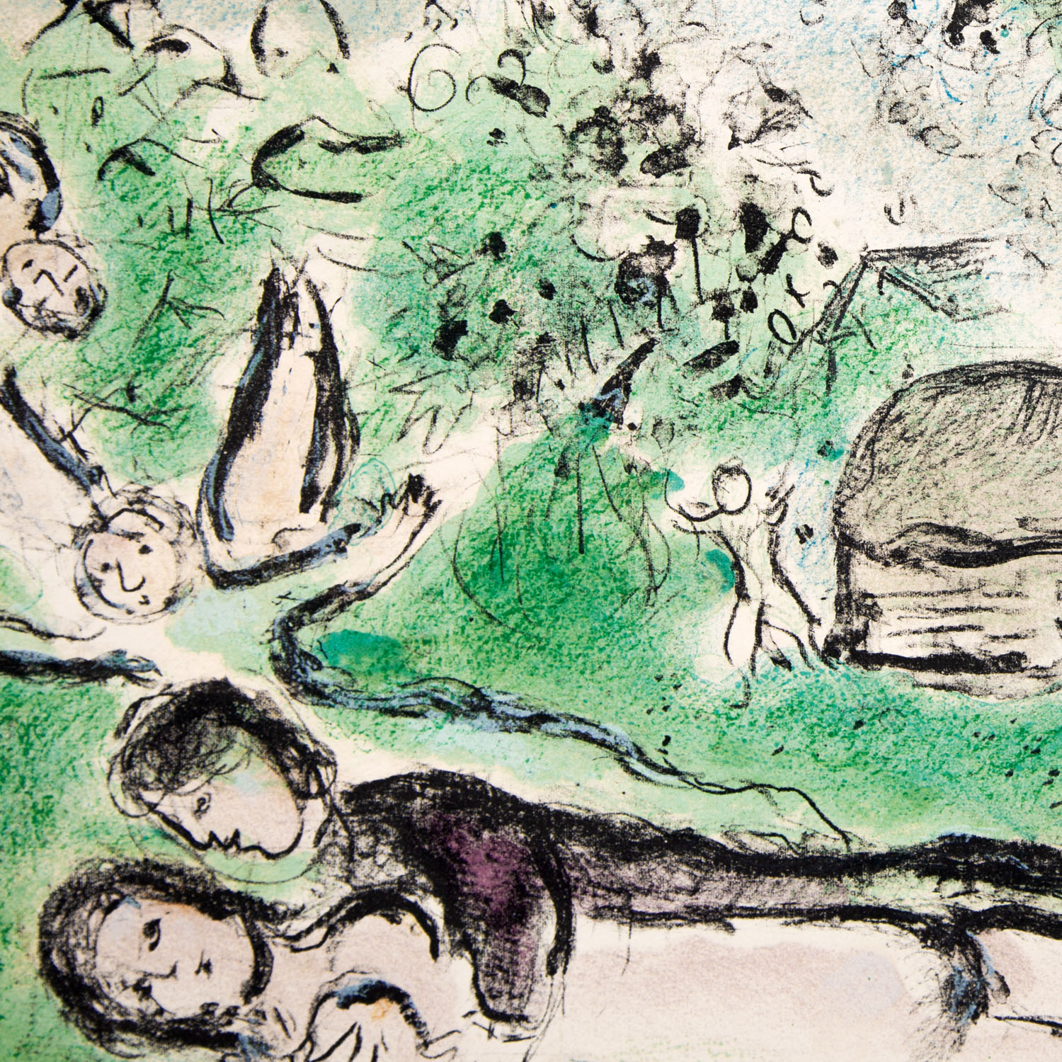 Marc Chagall (1887-1985), Pastorale - 1977 - Detail D2