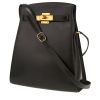 Hermès  Kelly Sport handbag  in black box leather - 00pp thumbnail