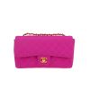 Bolso bandolera Chanel  Timeless Vintage en lona acolchada rosa fucsia - 360 thumbnail