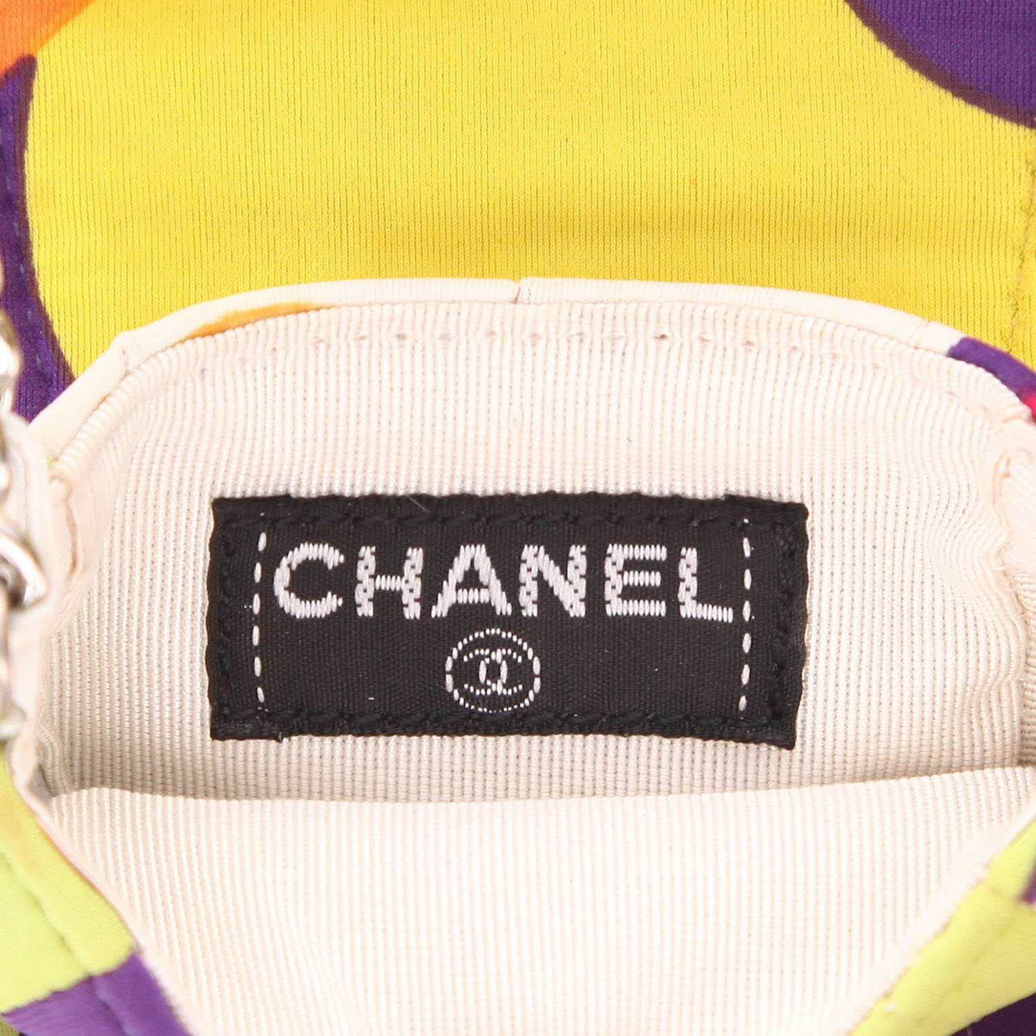Bolsito de mano Chanel   en lona multicolor - Detail D2