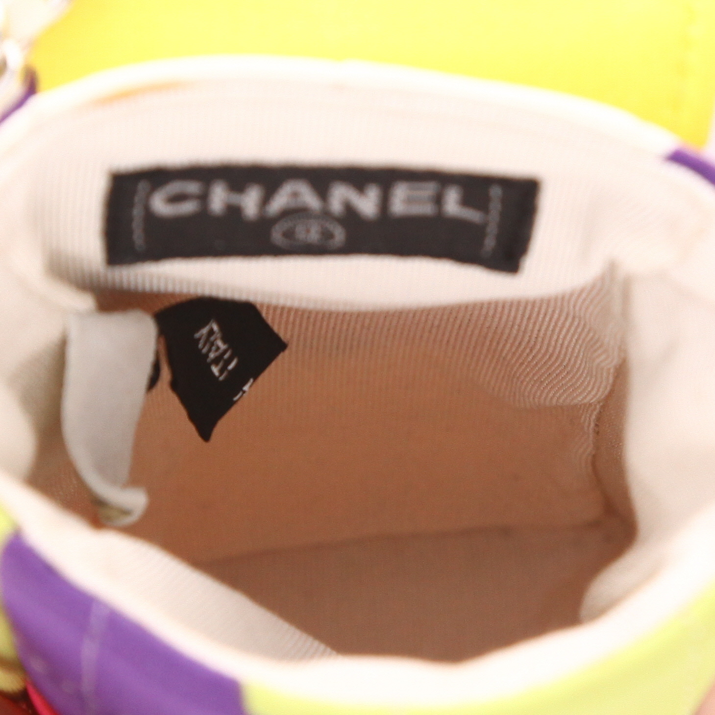 Pochette Chanel   in tela multicolore - Detail D3
