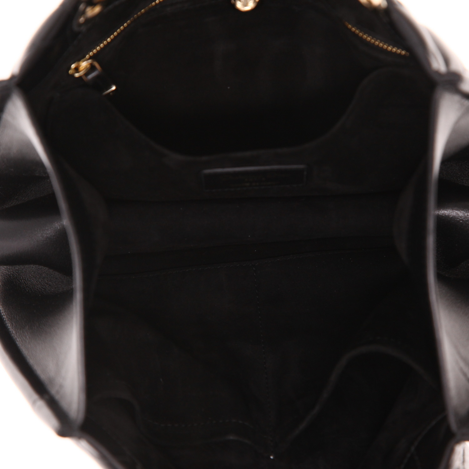 Dior Essential shopping bag in black leather cannage - Detail D3