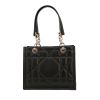 Dior  Essential shopping bag  in black leather cannage - Detail D4 thumbnail