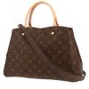 Borsa Louis Vuitton  Montaigne modello medio  in tela monogram marrone e pelle naturale - 00pp thumbnail