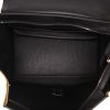 Celine  Trapeze medium model  handbag  in black and khaki foal  and black leather - Detail D3 thumbnail