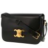 Celine  Triomphe shoulder bag  in black leather - 00pp thumbnail