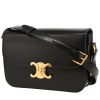 Celine  Triomphe shoulder bag  in black smooth leather - 00pp thumbnail