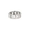 Bague Chaumet Class One en or blanc, diamants et caoutchouc - 00pp thumbnail