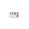 Bague Chaumet Class One en or blanc, diamants et caoutchouc - 360 thumbnail