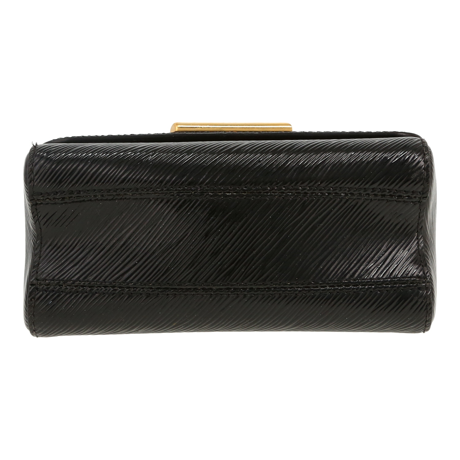Sac bandoulière Louis Vuitton  Twist petit modèle  en cuir épi verni noir - Detail D1
