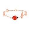 Bracciale Van Cleef 
Arpels Lucky Spring in oro rosa, madreperla e corniola - 00pp thumbnail