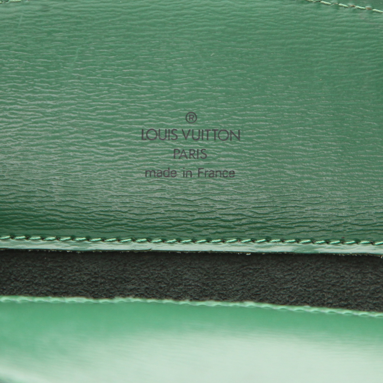 Borsa Louis Vuitton  Cluny in pelle Epi verde - Detail D2