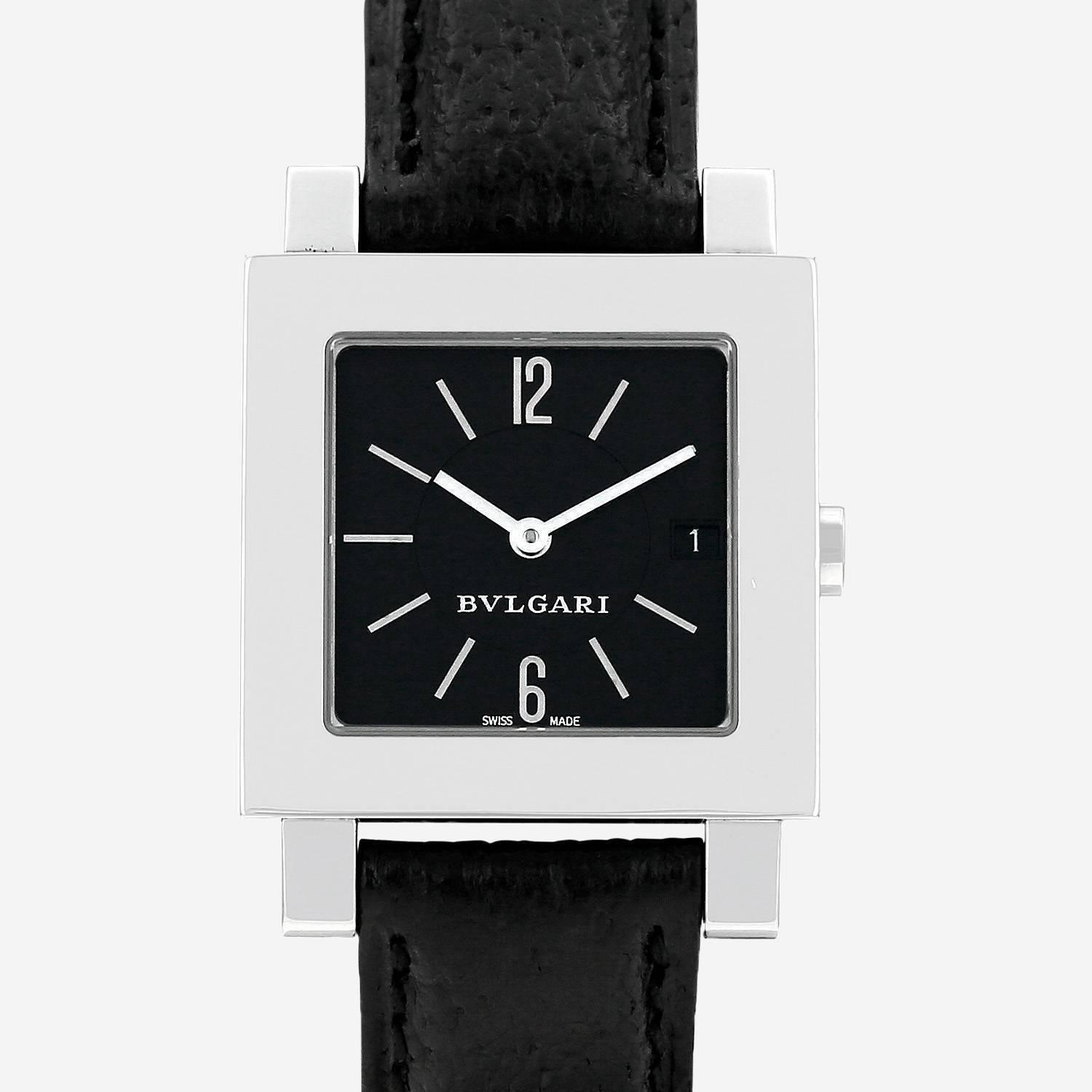 Bulgari Quadrato in stainless steel Ref: Bulgari - SQ27SLD Circa 1990