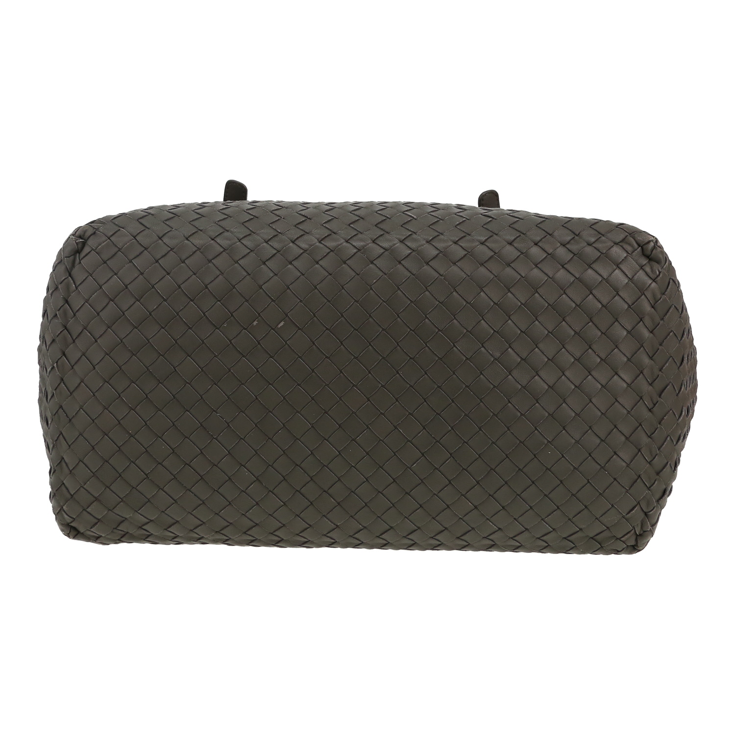 Bottega Veneta Fourre-tout shopping bag in grey intrecciato leather - Detail D1