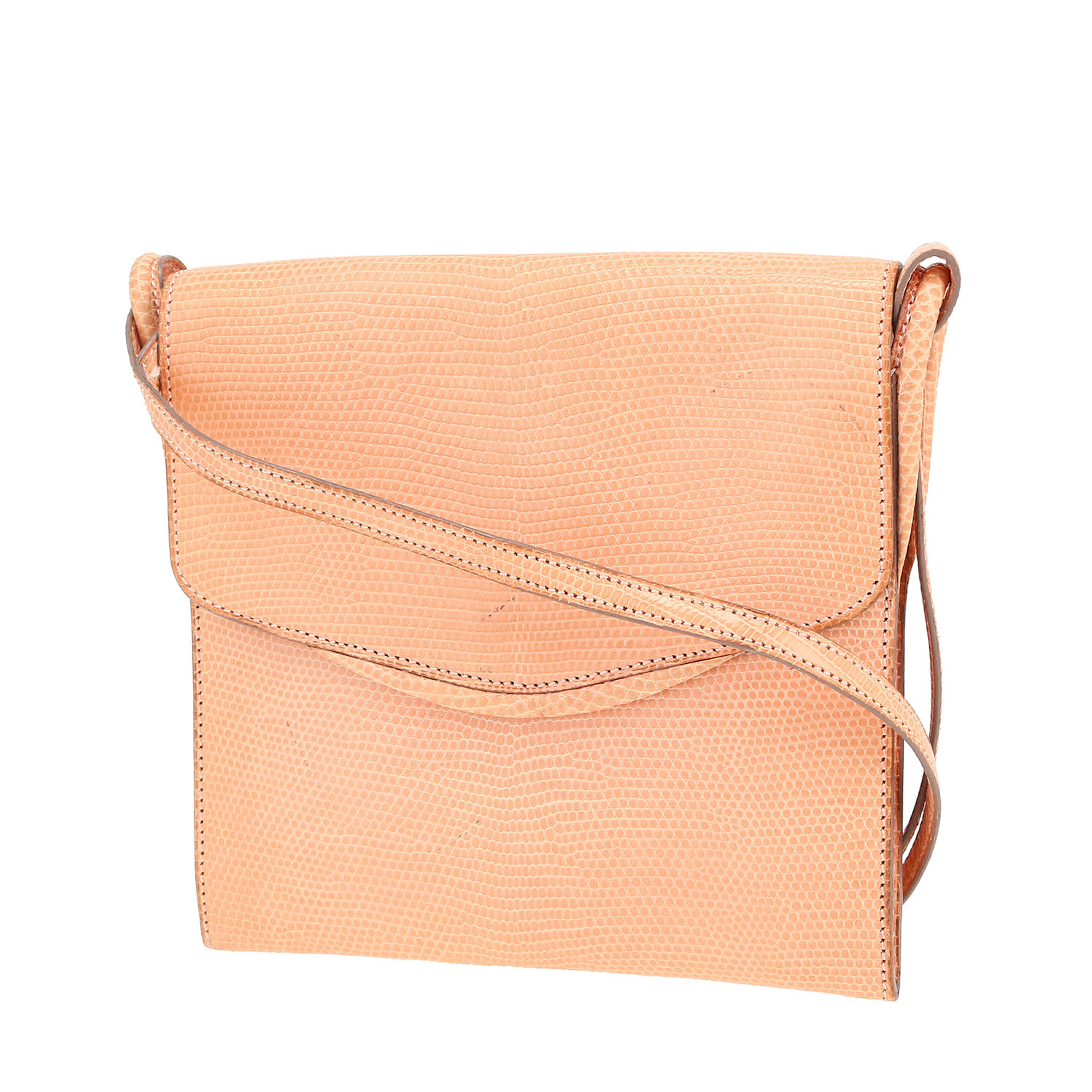 Borsa Hermès  Vintage in lucertola rosa - 00pp
