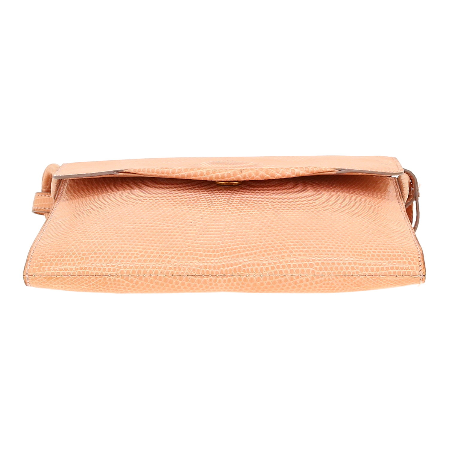 Hermès Vintage handbag in pink lizzard - Detail D1