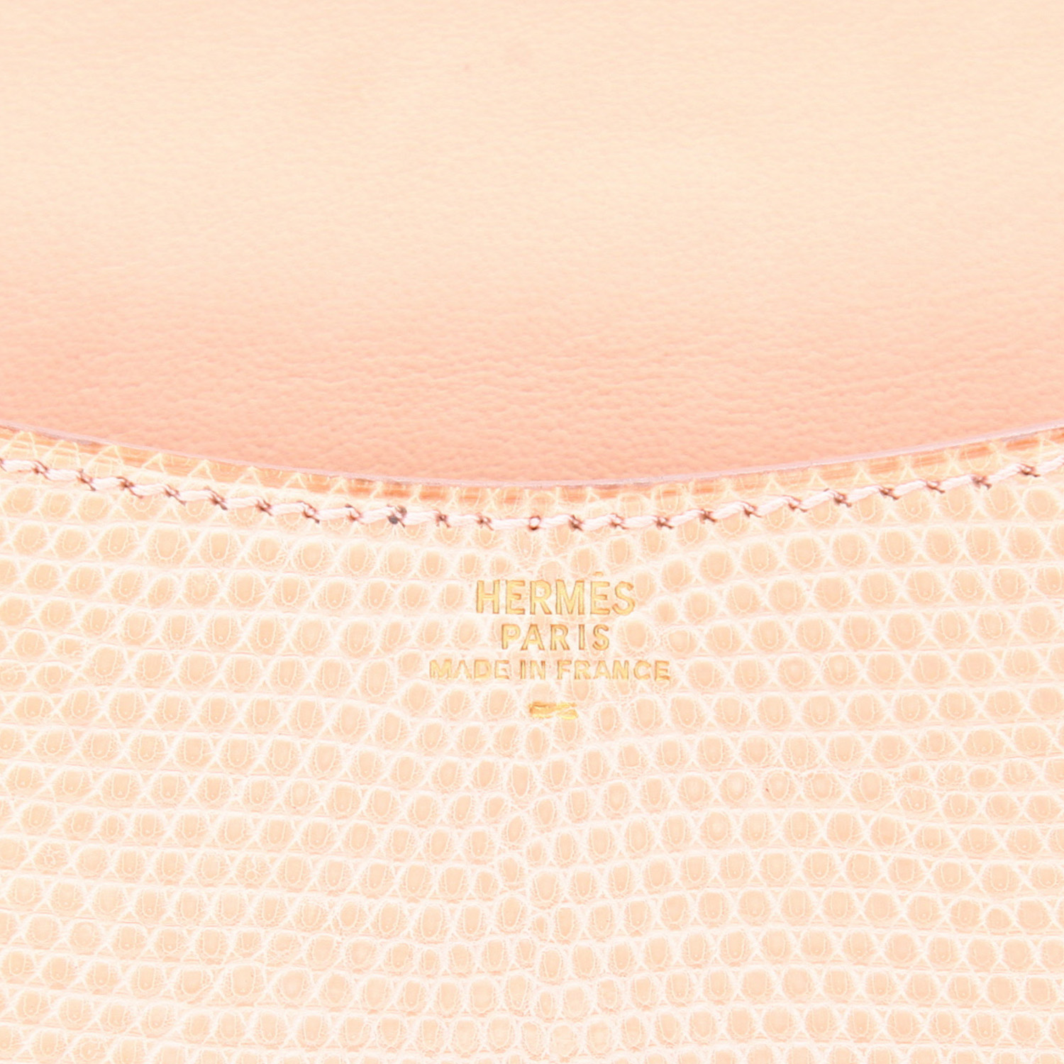 Hermès Vintage handbag in pink lizzard - Detail D2