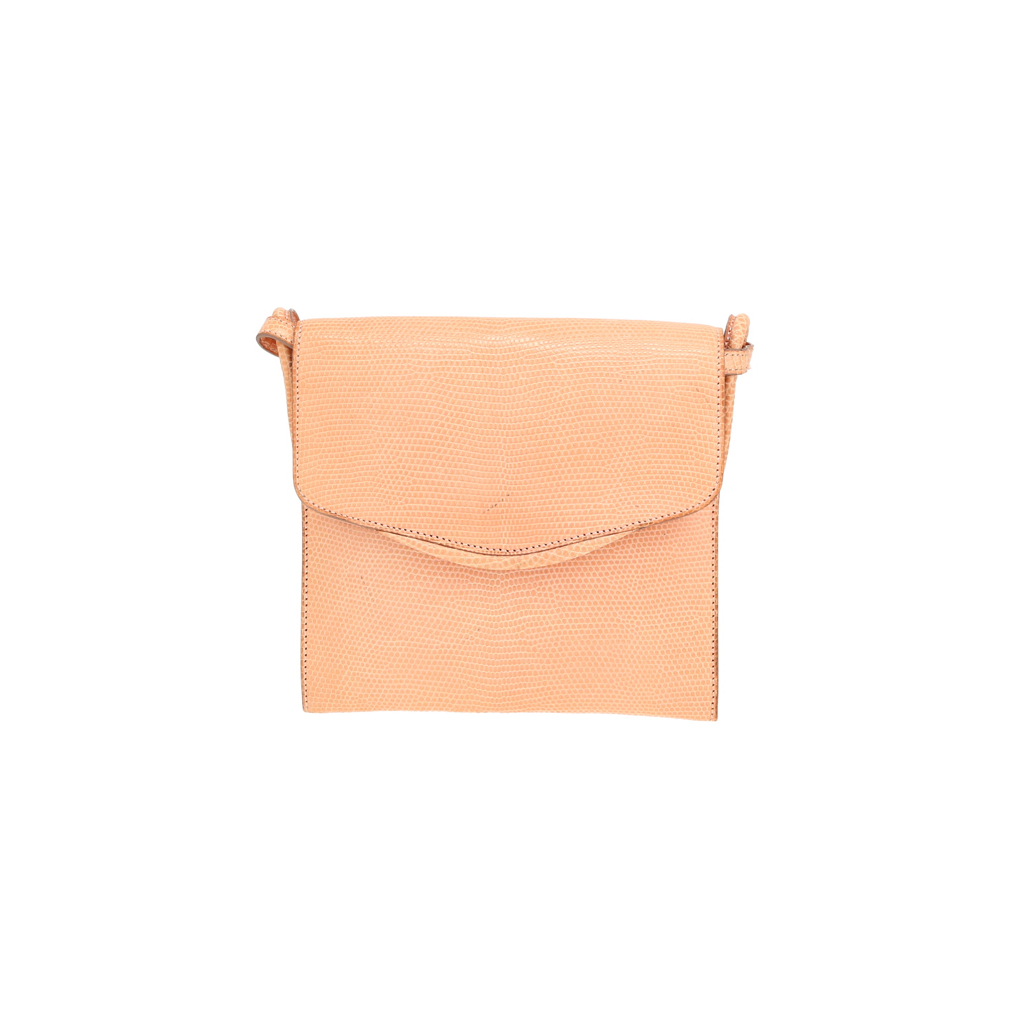 Bolso de mano Hermès  Vintage en piel de lagarto rosa - Detail D4