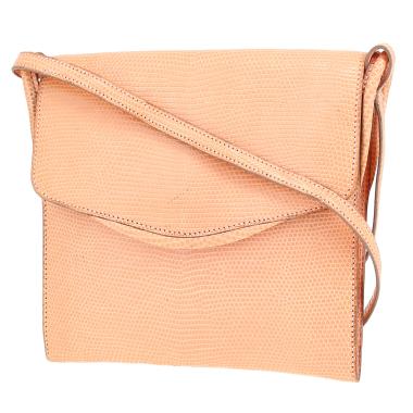 Bolso de mano Hermès  Vintage en piel de lagarto rosa