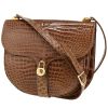 Bolso bandolera Gucci   en cocodrilo beige - 00pp thumbnail