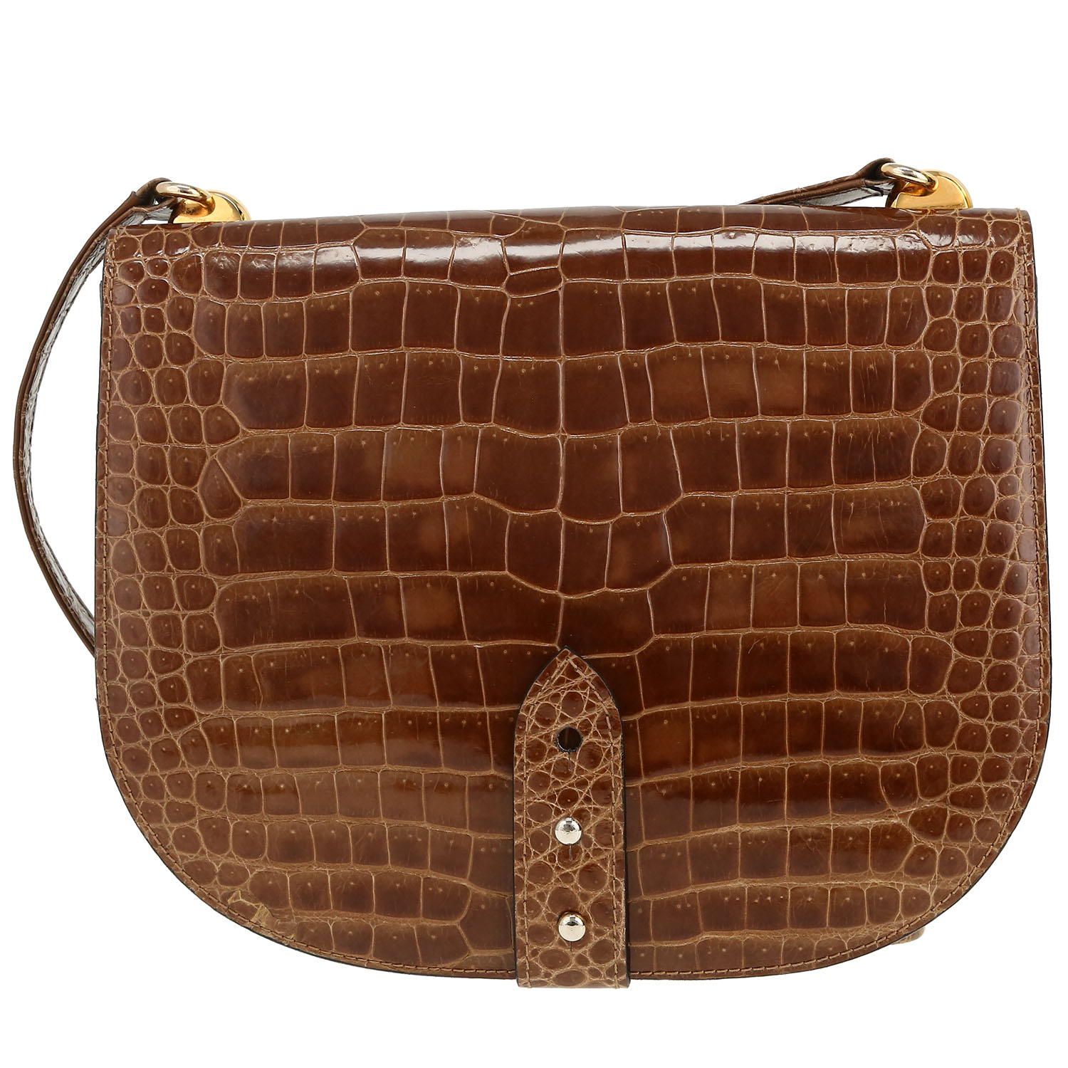 Bolso bandolera Gucci   en cocodrilo beige - Detail D4