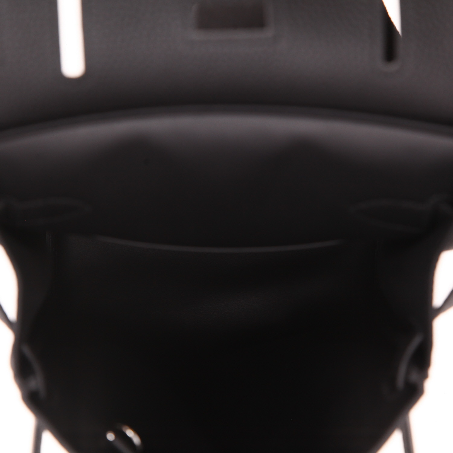 Hermès HAC à Dos backpack in black togo leather - Detail D3