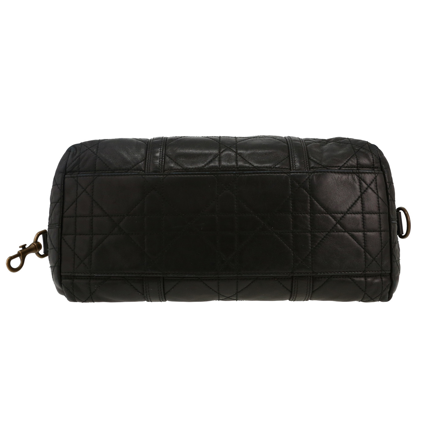 Sac à main Dior   en cuir cannage noir - Detail D1