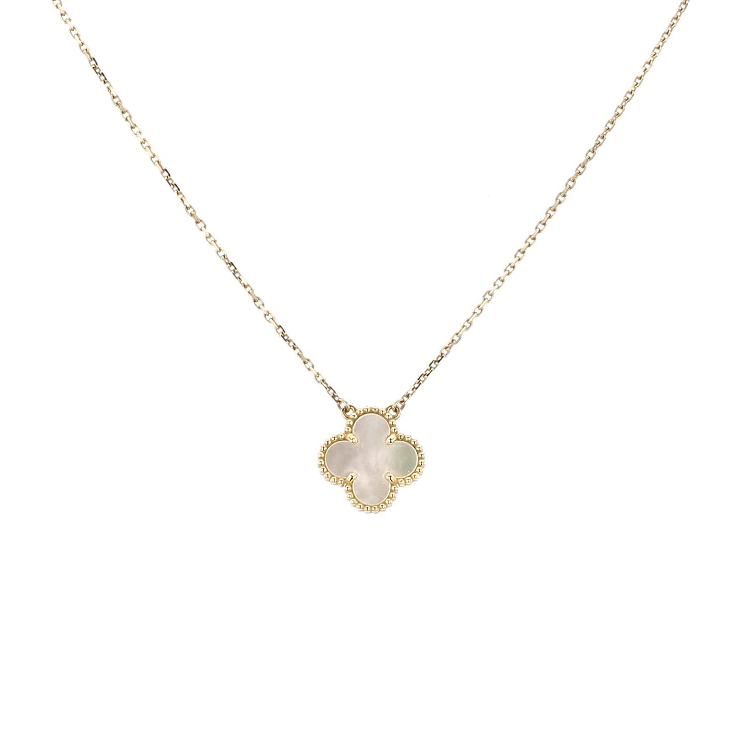 Collana Van Cleef & Arpels Vintage Alhambra in oro giallo e madreperla