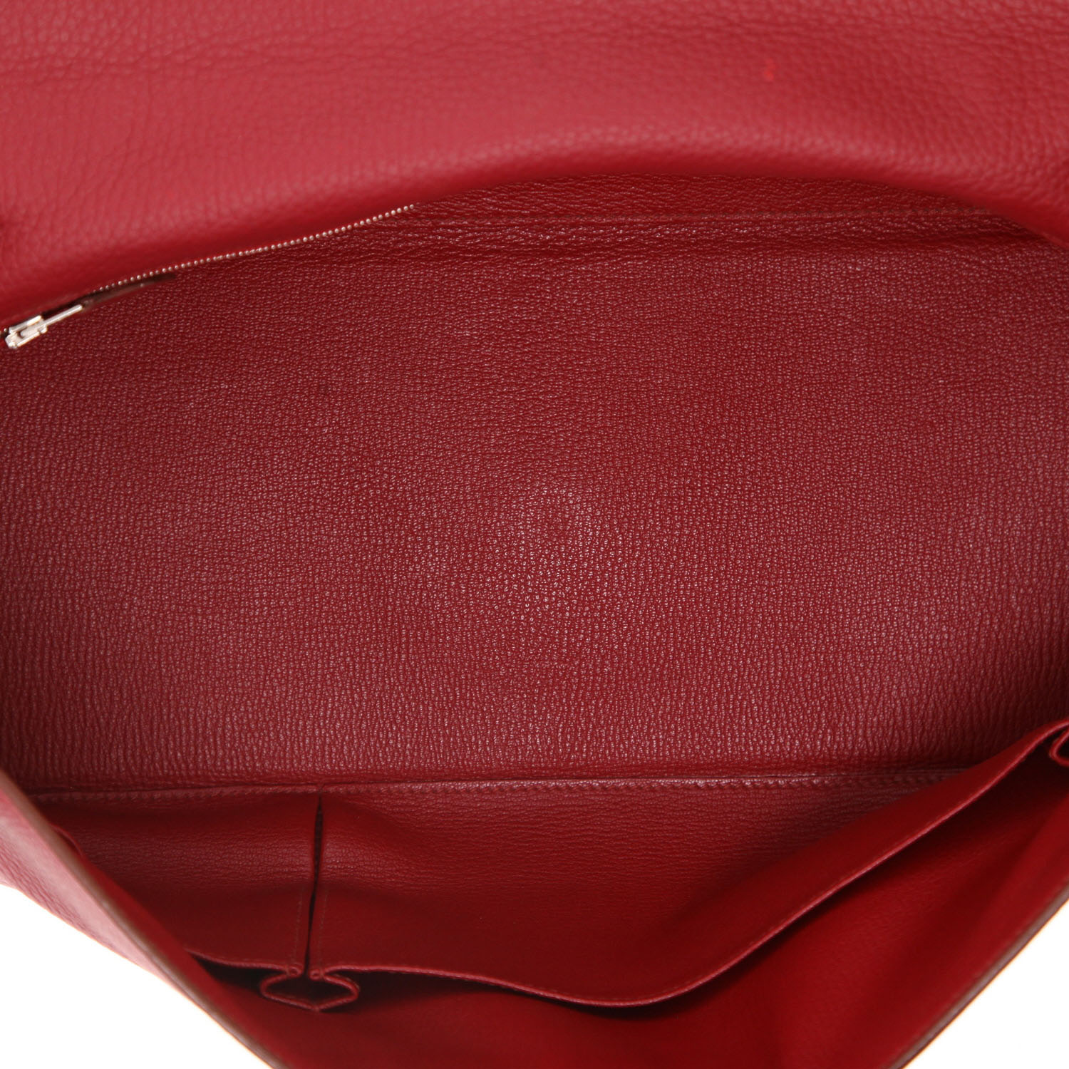 Hermès  Kelly Shoulder handbag  in red togo leather - Detail D3