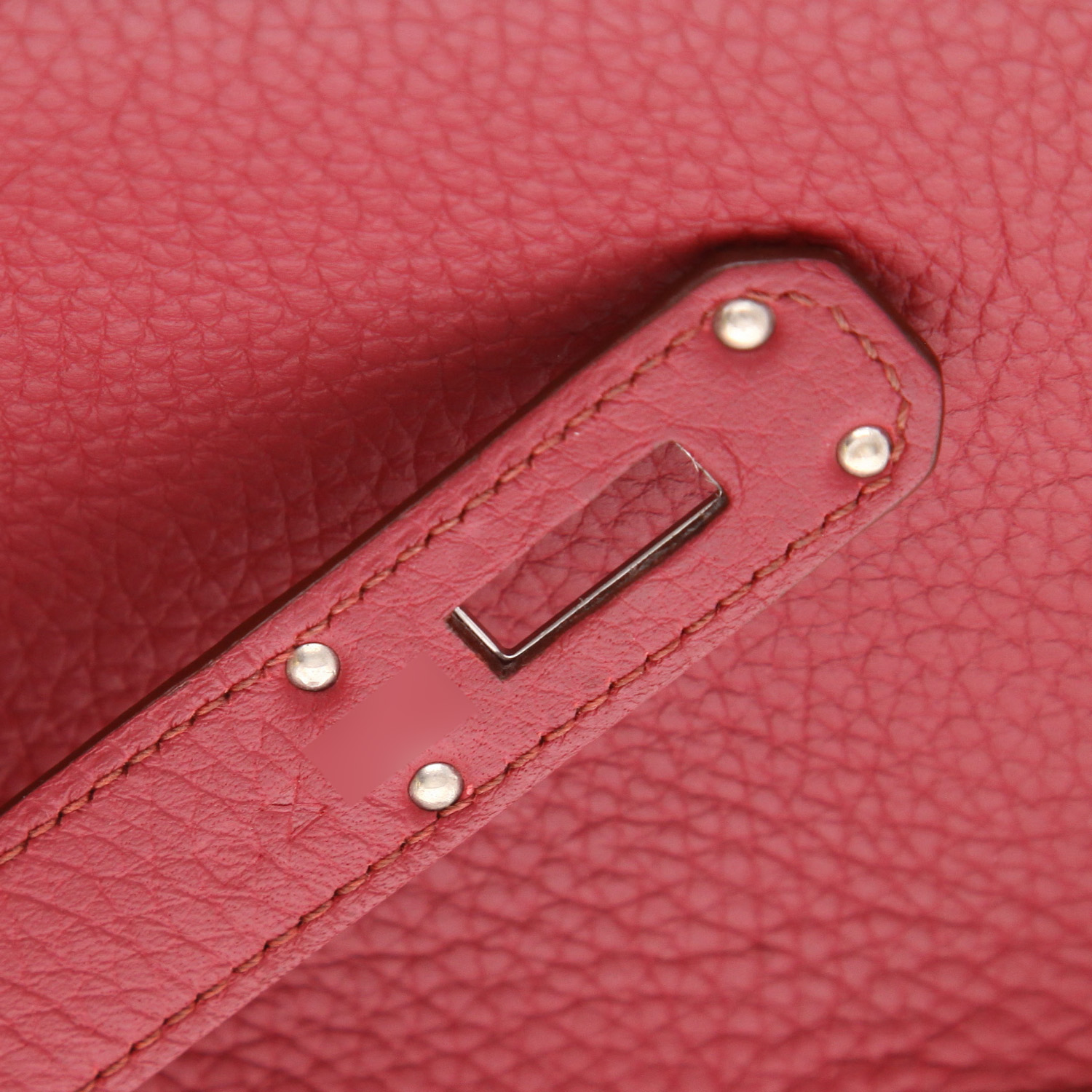 Borsa Hermès  Kelly Shoulder in pelle togo rossa - Detail D4