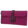 Hermès  Jige pouch  in purple Anemone Swift leather  and purple Amethyst alligator - 00pp thumbnail