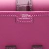 Hermès  Jige pouch  in purple Anemone Swift leather  and purple Amethyst alligator - Detail D2 thumbnail