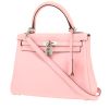 Bolso de mano Hermès  Kelly 25 cm en cuero swift Rose Sakura - 00pp thumbnail