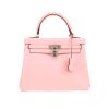 Bolso de mano Hermès  Kelly 25 cm en cuero swift Rose Sakura - 360 thumbnail