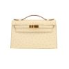 Hermès  Kelly - Clutch pouch  in Nata ostrich leather - 360 thumbnail