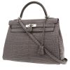 Borsa Hermès  Kelly 32 cm in alligatore grigio - 00pp thumbnail