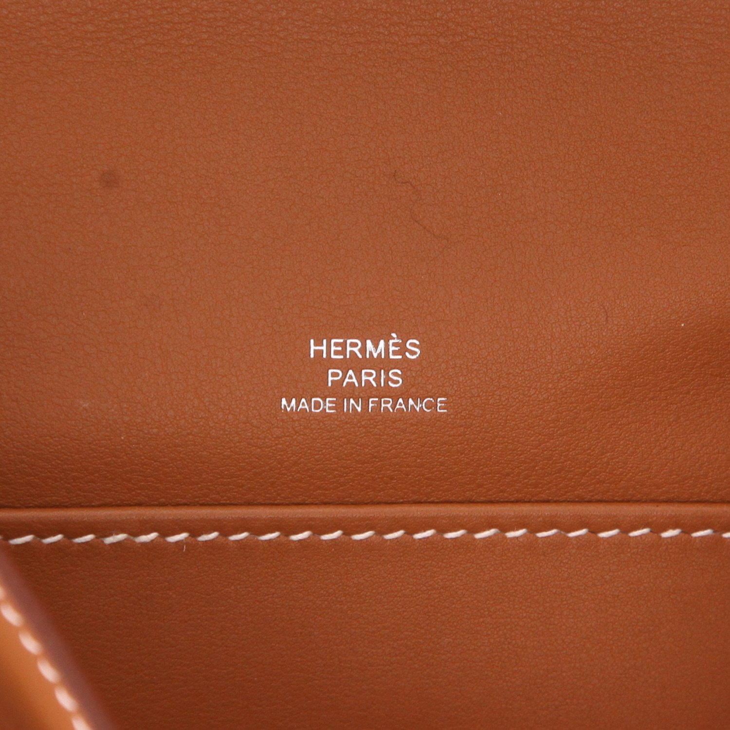 Hermès  Kelly - Clutch pouch  in gold Swift leather - Detail D2