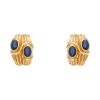 Boucheron Jaipur  1990's earrings for non pierced ears in yellow gold and sapphires - 00pp thumbnail