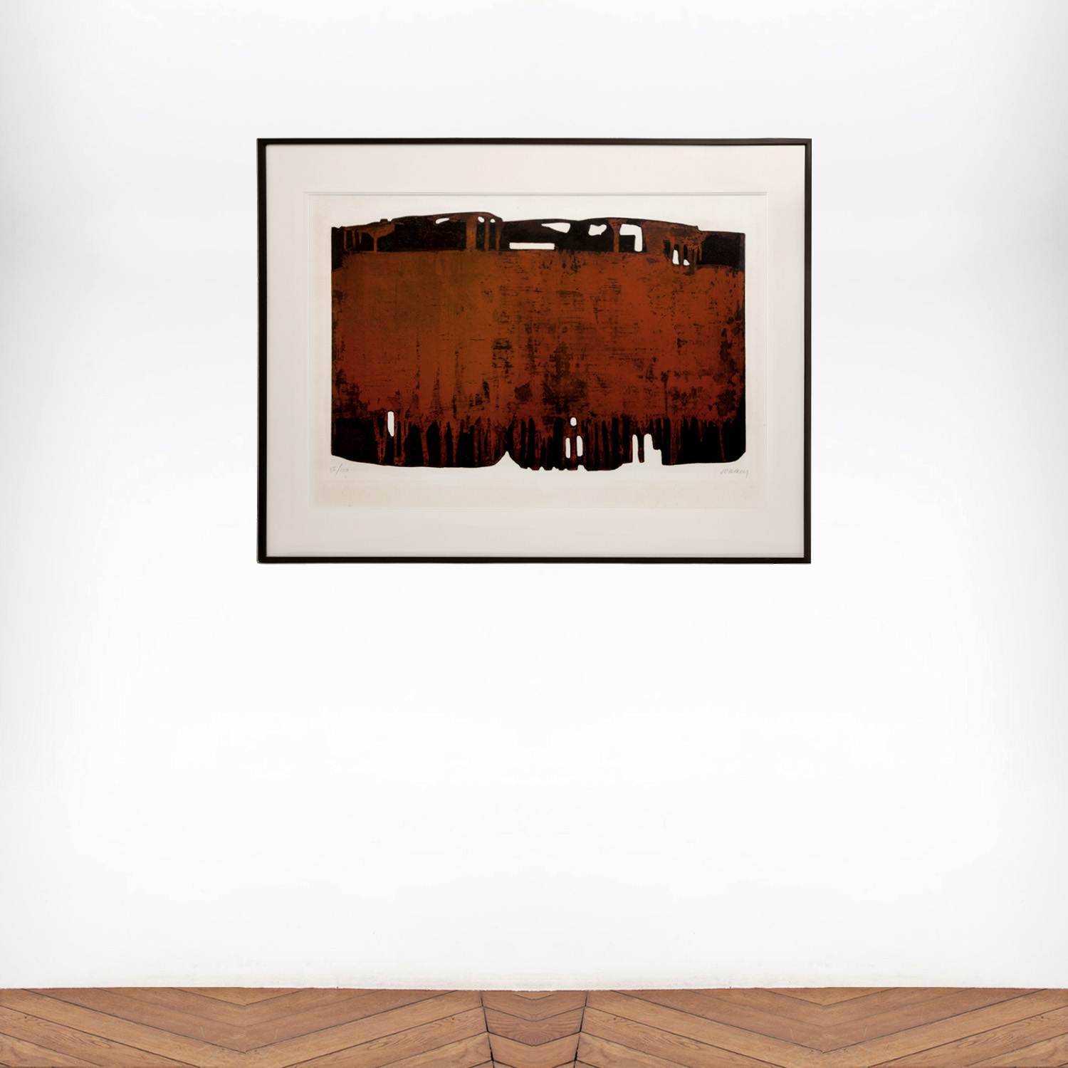 Pierre Soulages (1919-2022), Eau-forte XXV - 1974 - Detail D4