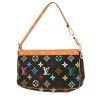 Bolso de mano Louis Vuitton  Pochette accessoires en lona Monogram negra y cuero natural - 00pp thumbnail