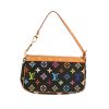 Bolso de mano Louis Vuitton  Pochette accessoires en lona Monogram negra y cuero natural - Detail D4 thumbnail