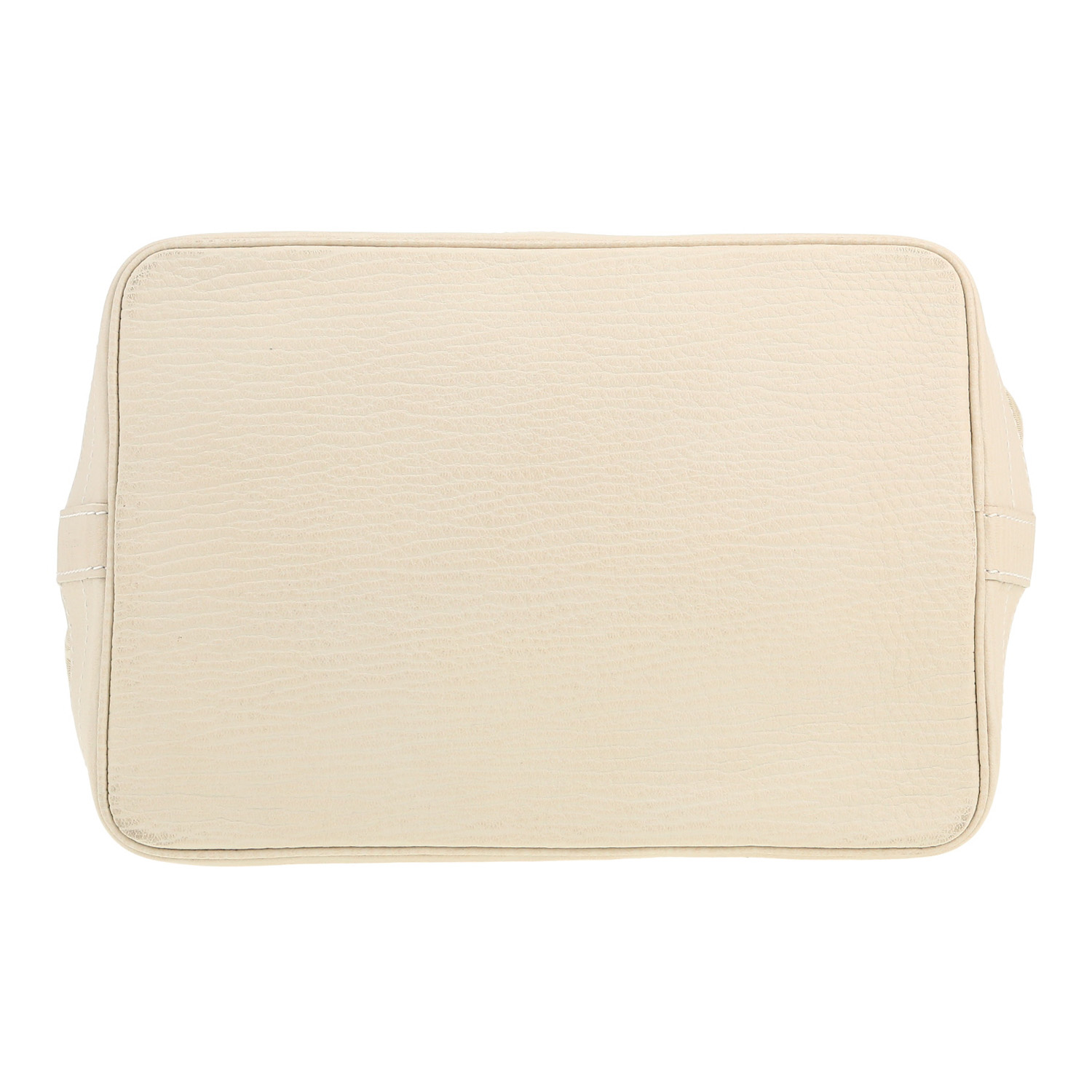 Bolso de mano Louis Vuitton  Noé en lona Monogram blanca y cuero blanco - Detail D1