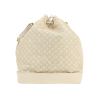 Bolso de mano Louis Vuitton  Noé en lona Monogram blanca y cuero blanco - Detail D4 thumbnail