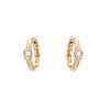 Chaumet  hoop earrings in yellow gold and diamond - 00pp thumbnail