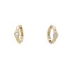 Chaumet  hoop earrings in yellow gold and diamond - 360 thumbnail