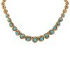 Van Cleef 
Arpels  necklace in yellow gold and turquoises - 00pp thumbnail